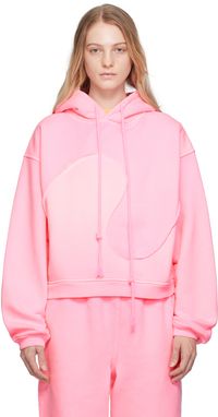 ERL Pink Paneled Hoodie