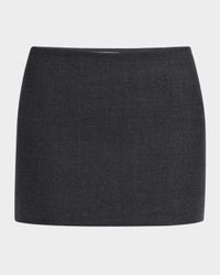 Wool Mini Skirt