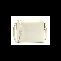 Pourchet - Sac porté épaule vernis jaune - Taille Unique - Blanc