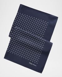 Men's Polka Dot Silk Scarf