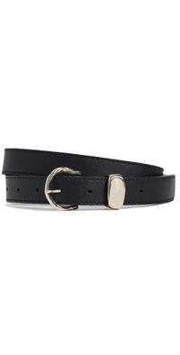 Janessa Leone Regenerative Leather Belt Black S/M