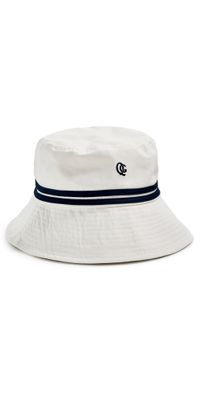 Quiet Golf Monogram Bucket Hat Navy One Size