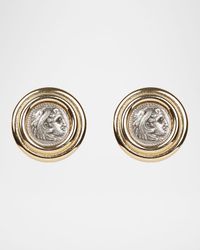 Roman Coin Clip Earrings