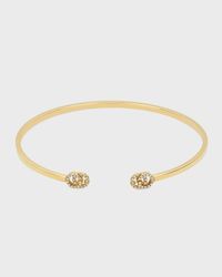 GG Running 18k Diamond Bangle