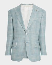 Men's Check Single-Breasted Sport Coat