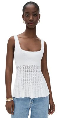 STAUD Ellen Top Ivory S