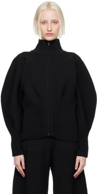ISSEY MIYAKE Black Squeeze Jacket
