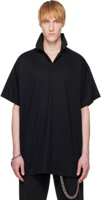 Balenciaga Black BB Garderobe Polo
