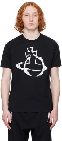 Vivienne Westwood Black Stencil Orb Classic T-shirt