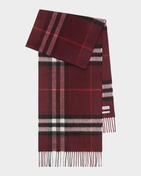 Men's Cashmere Giant Check Scarf