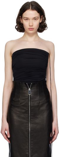Wolford Black Fatal Draping Bodysuit