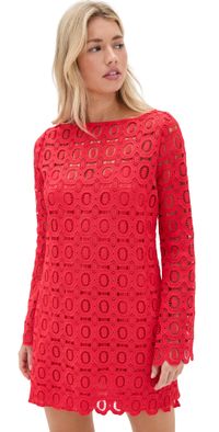 Hill House Home The Eliza Mini Dress Poppy, Lace XXS