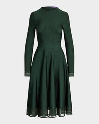 Long-Sleeve Sweater Day Dress