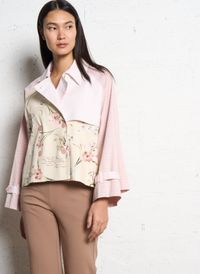 Imperial - Trench court classique à imprimé floral - Taille M - Rose