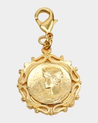 Roman Coin Chain Locket Charm