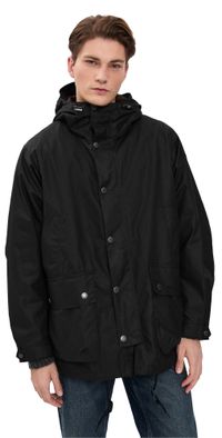 Barbour Tide Wax Jacket Black M