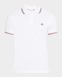 Men's Striped-Trim Polo Shirt