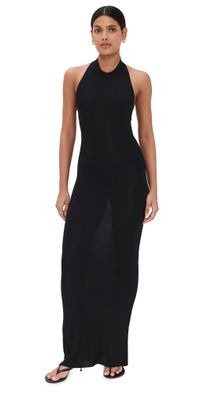 Nili Lotan Gertrude Sweater Dress Black L