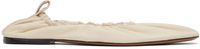 The Row Off-White Glove Ballerina Flats