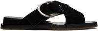 rag & bone Black Beau Cross Sandals