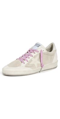 Golden Goose Ballstar Suede Star Sneakers Seedpearl/White/Cream/Latte 42