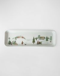 Winter Decor Tapas Plate, 14"