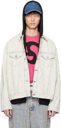 Acne Studios Blouson décontracté bleu en denim
