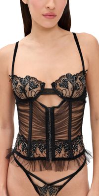 For Love & Lemons Dark Romance Bustier Black M
