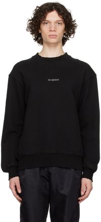Han Kjøbenhavn Pull molletonné noir à effet usé