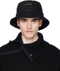 JACQUEMUS Black Forever 'Le Bob Gadjo' Bucket Hat