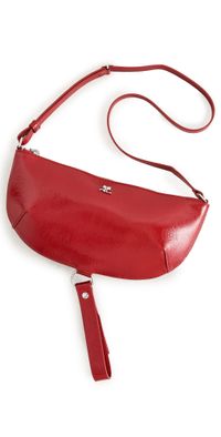 Courrèges Eclipse Naplack Clutch Bag Ruby One Size