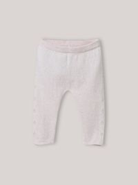 Cyrillus - Ensemble en tricot col en tissu liberty - Taille 12M - Rose