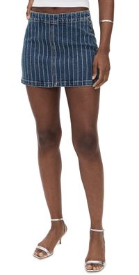 ABRAND 95 Mini Skirt Petra Diamante Mid Vintage Indigo 32