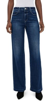 L'AGENCE Scottie High Rise Wide Leg Jeans Marvista 30