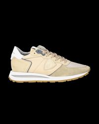 Philippe Model - Baskets tropez haute running - Taille 45 - Beige