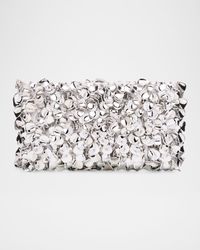 Reese Metallic Beaded Clutch Bag