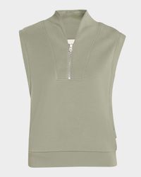 Loretta Half-Zip Sleeveless Sweatshirt