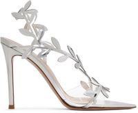 Gianvito Rossi Silver Flavia Heeled Sandals
