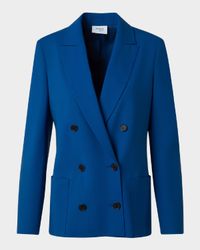 Double-Breasted Cool Wool Jacket