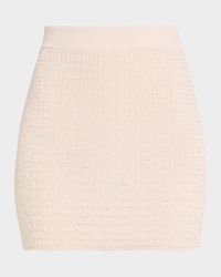 Monogram Knit Mini Skirt
