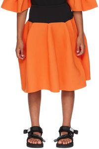 CFCL Kids Black & Orange Pottery Kid 1 Skirt