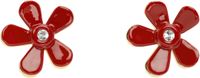 Marni Red & Gold Flower Pop Earrings