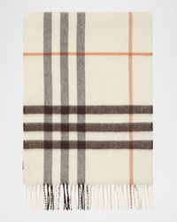Giant Check Cashmere Scarf