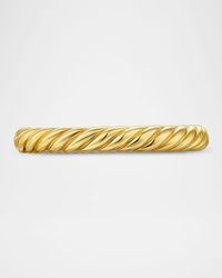 Modern Cable Band Ring in 18K Gold, 2.8mm