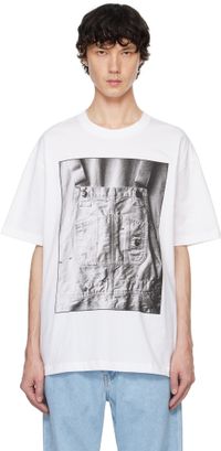 Carhartt Work In Progress White BIB Overall T-shirt