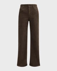 Eglitta Straight-Leg Corduroy Pants