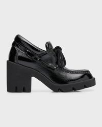 Stride Patent Lace-Up Loafers
