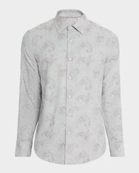 Men's Knox Cotton Paisley Button-Down Shirt