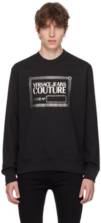 Versace Jeans Couture Black Piece Number Sweatshirt