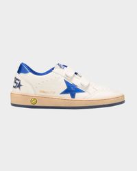 Kid's Ball Star Nappa Leather Low-Top Sneakers, Toddler/Kids
